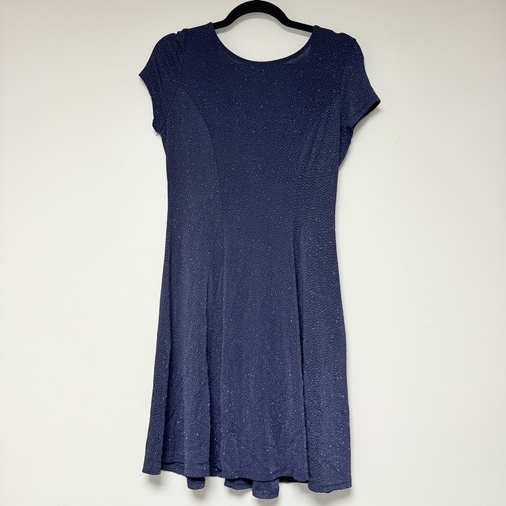 Olivia Mathew's Woman Dress‎ Blue Sparkle Size PL